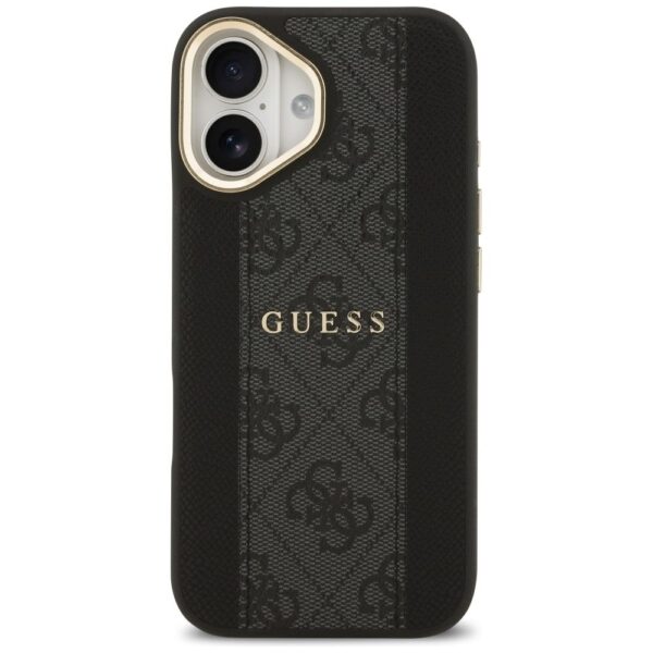 1531534cbbe260fe4d4dff7e508f683a GUESS case for IPHONE 17 compatible with MagSafe GUHMP17SPG4SEMCK (PU W/ 4G Stripe) black