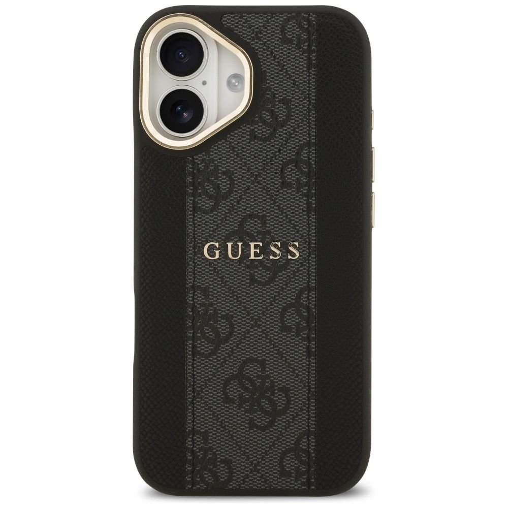 1531534cbbe260fe4d4dff7e508f683a GUESS case for IPHONE 17 compatible with MagSafe GUHMP17SPG4SEMCK (PU W/ 4G Stripe) black