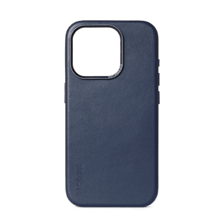 Decoded Leather Case with MagSafe for iPhone 15 Pro - blueeng