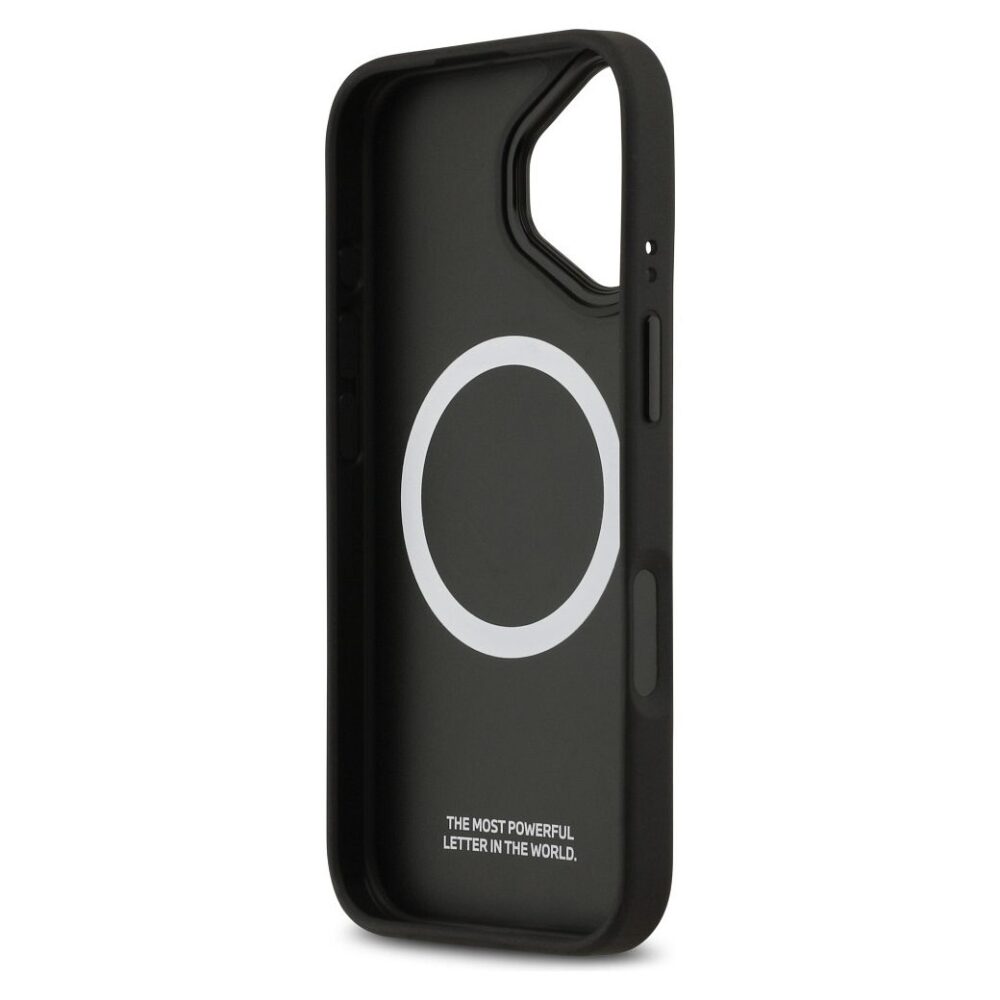 BMW case for IPHONE 17 compatible with MagSafe BMHMP17S25PCCSCKR (PU Carbon Line & Logo) red