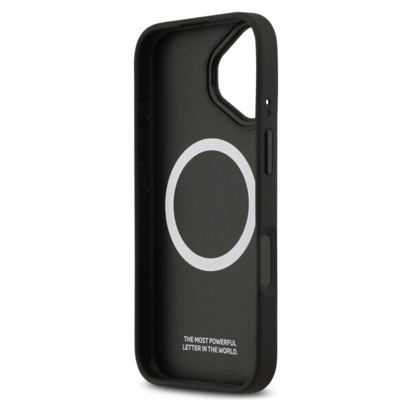 BMW case for IPHONE 17 compatible with MagSafe BMHMP17S25PCCSCKR (PU Carbon Line & Logo) red
