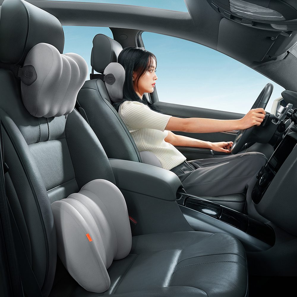 [RETURNED ITEM] Baseus ComfortRide car headrest cushion - grayeng