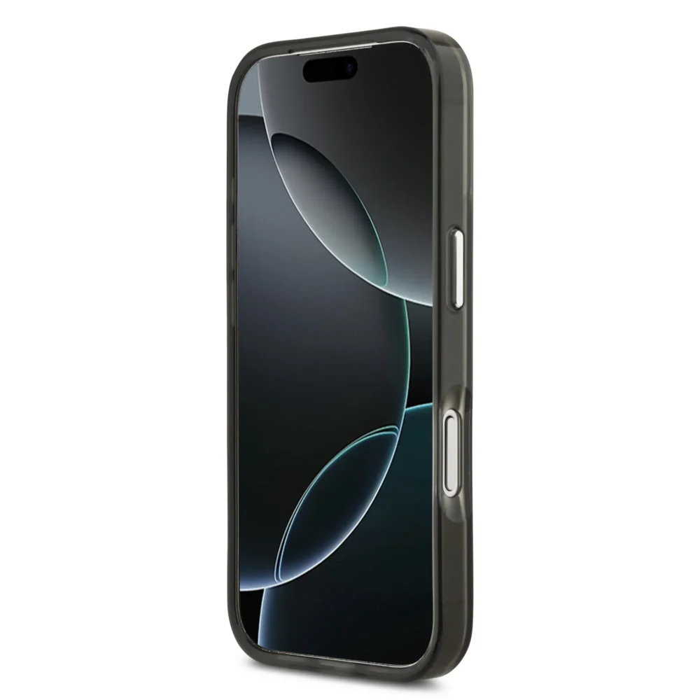 156864263fb1db21ca0009d8f65abd15 GUESS case for IPHONE 17 Pro compatible with MagSafe GUHMP17LHGTMLCGK (IML Gradient W/ Triangle Logo) black