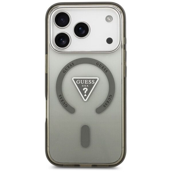 GUESS case for IPHONE 17 Pro Max compatible with MagSafe GUHMP17XHGTMLCGA (IML Gradient W/ Triangle Logo) khaki