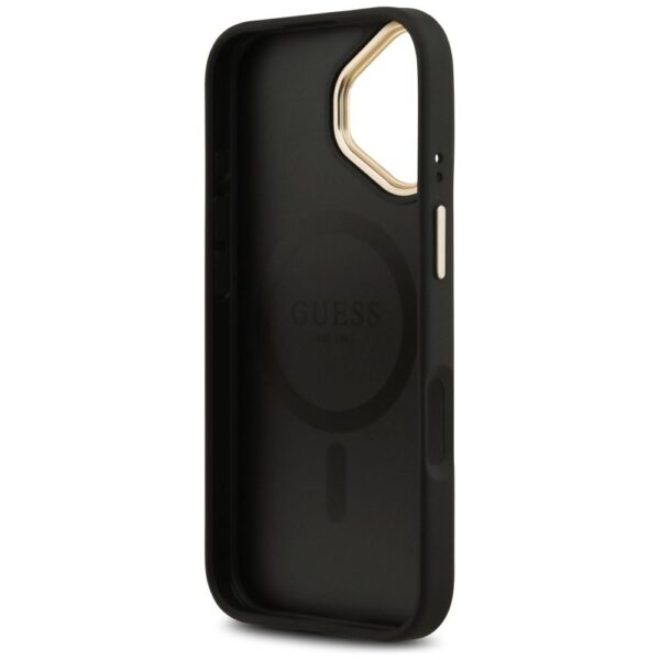 GUESS case for IPHONE 17 compatible with MagSafe GUHMP17SP4MSEGCK (PU 4G W/ Classic) black