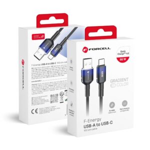 16782e88c6ca8e9b51bb8a530eca8eab FORCELL F-ENERGY C352 cable USB A to Type C QC4.0 3A 66W Gradient 1 m black