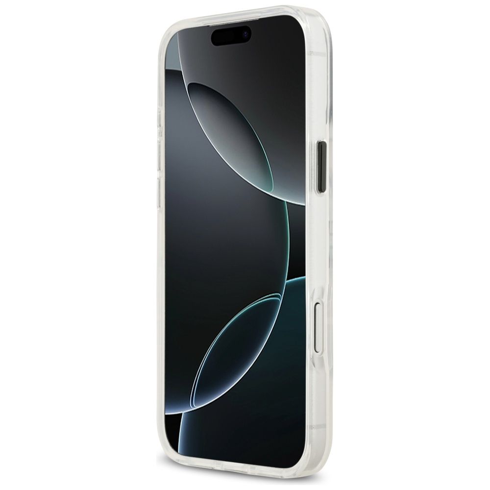KARL LAGERFELD case for IPHONE 17 Pro compatible with MagSafe KLHMP17LHGCHGKBT (IML Choupette Sketch Logo) transparent