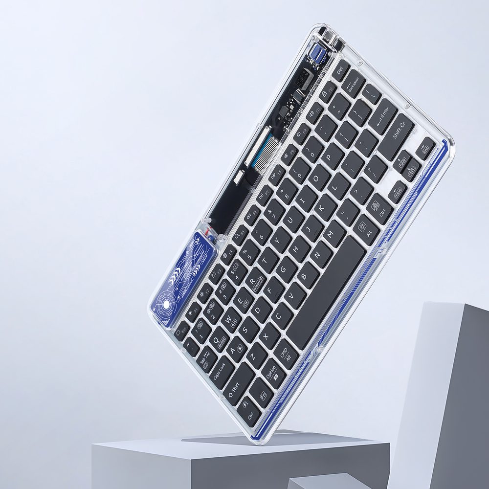 Dux Ducis Keyboard (CK Series) Wireless for Laptop / Tablet / Phone - Transparenteng