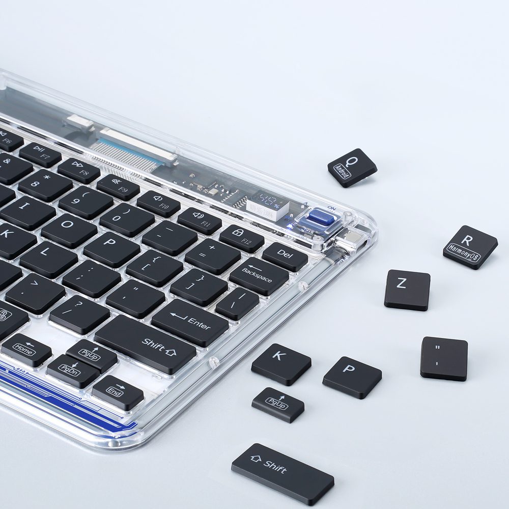 Dux Ducis Keyboard (CK Series) Wireless for Laptop / Tablet / Phone - Transparenteng