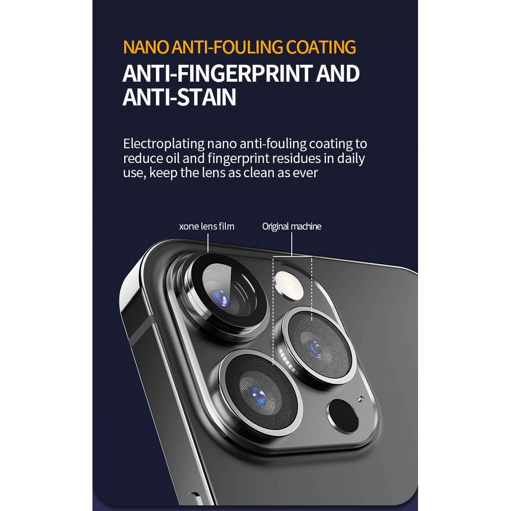 X-ONE Sapphire Camera Armor Pro - for iPhone 13/13 mini - silver