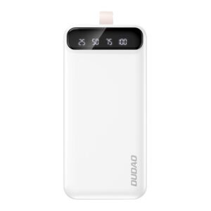 Dudao K8S+ Powerbank 10W 30000mAh 2x USB-A with LED light - whiteeng