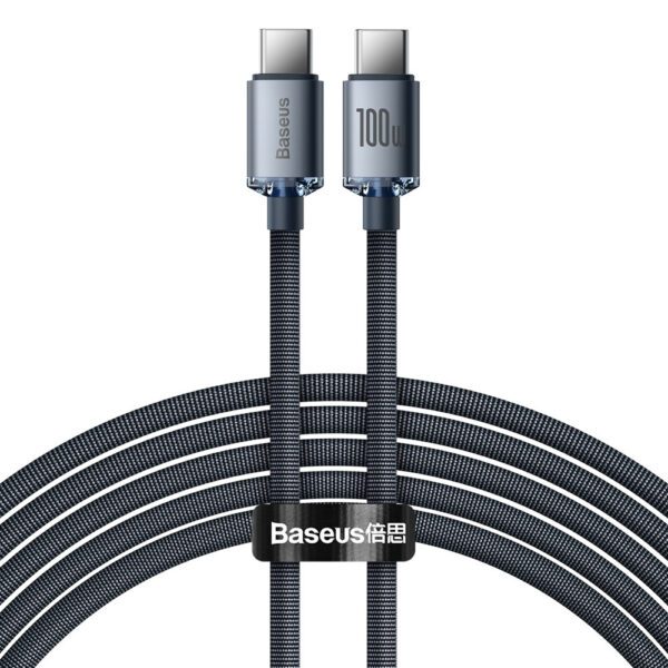 Baseus CAJY000701 USB-C - USB-C PD cable 100W 5A 480Mb/s 2m - blackeng