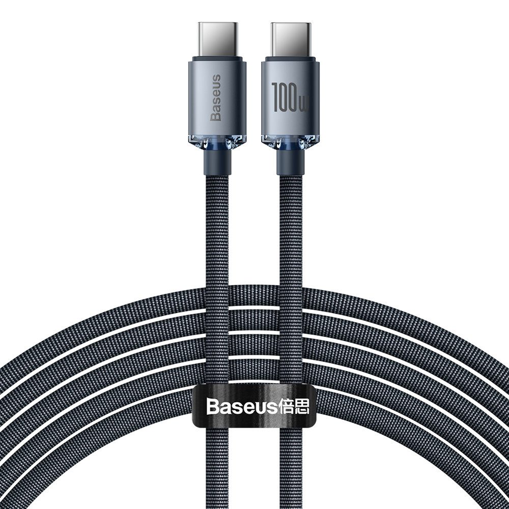Baseus CAJY000701 USB-C - USB-C PD cable 100W 5A 480Mb/s 2m - blackeng