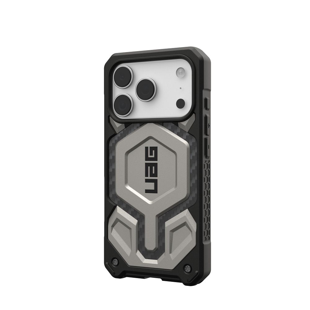 17b02220776dfc1655f67731f169024d UAG Urban Armor Gear case MONARCH PRO compatible with MagSafe for IPHONE 17 Pro titanium