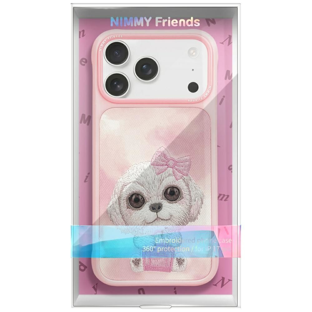 NIMMY case BIG EYED PET 2.0 Dog for IPHONE 17 Pro Max pink