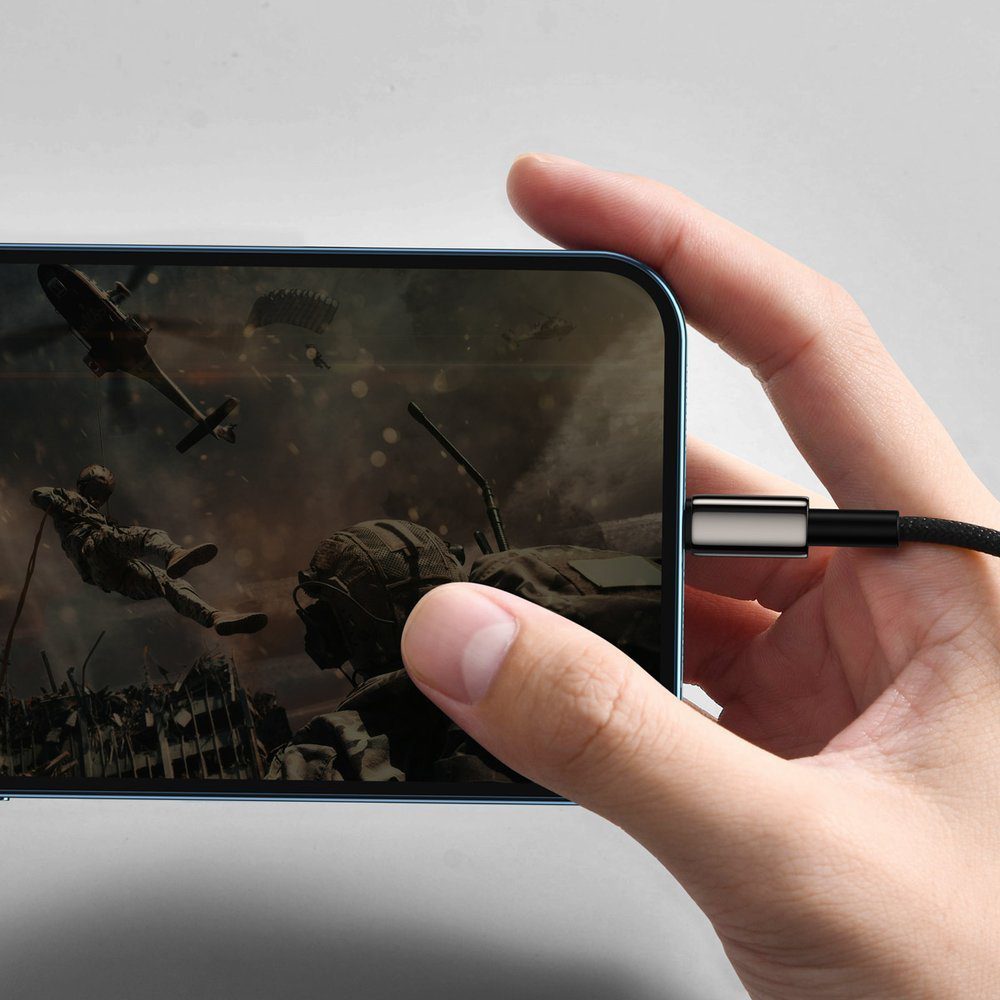 Baseus Tungsten 3in1 cable USB - USB Type C / Lightning / micro USB 3.5 A 1.5 m black (CAMLTWJ-01)eng