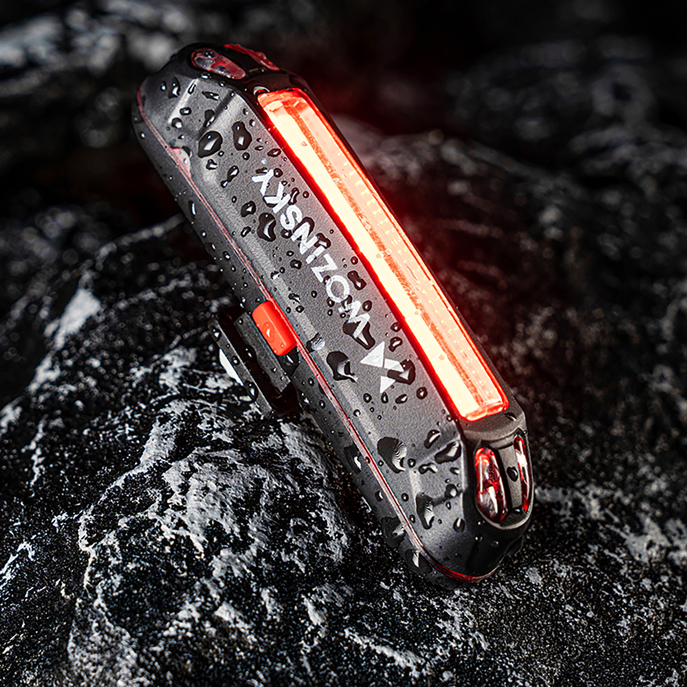 Wozinsky WSBLB3 Front (1000 lm) and Rear USB-C Bike Light Set - Blackeng