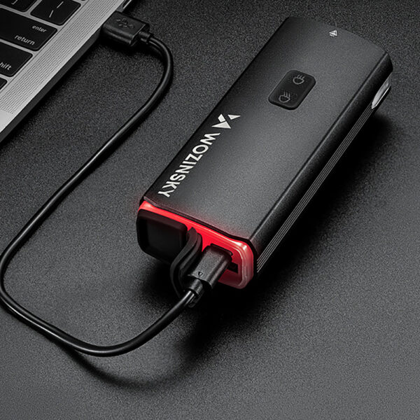 Wozinsky Front Bike Light + USB-C Cable (3000 lm) - Blackeng