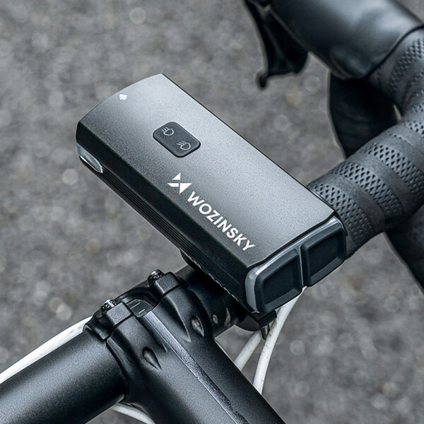 Wozinsky Front Bike Light + USB-C Cable (3000 lm) - Blackeng