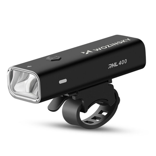 Wozinsky WSBLB2 Front (400 lm) and Rear USB-C Bike Light Set - Blackeng