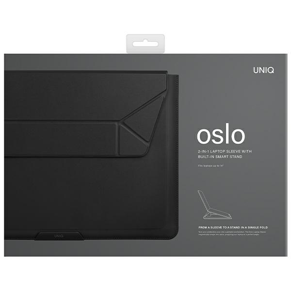 Uniq Oslo laptop sleeve 14" black/blackeng