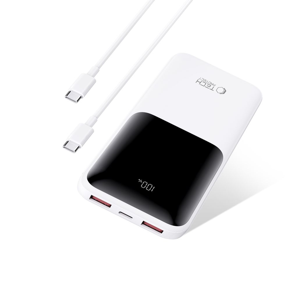 Powerbank Tech-Protect PB01 10000mAh 22.5W - whiteeng