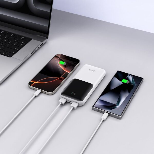 Powerbank Tech-Protect PB01 10000mAh 22.5W - whiteeng