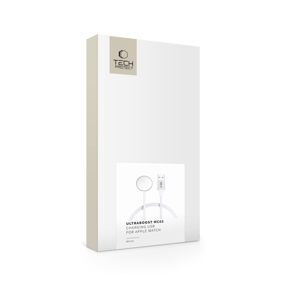 Tech-Protect UltraBoost USB-A Inductive Charger for Apple Watch 1m - Whiteeng