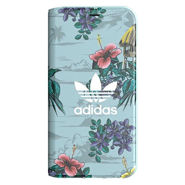 189593_1 Adidas Booklet Case Floral for iPhone X / XS - Grayeng