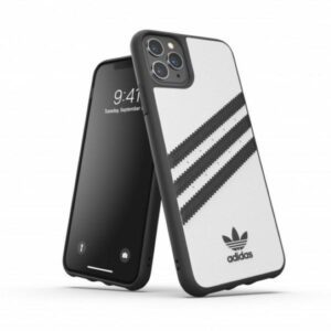 Adidas Moulded Case PU for iPhone 11 Pro Max - White and Blackeng