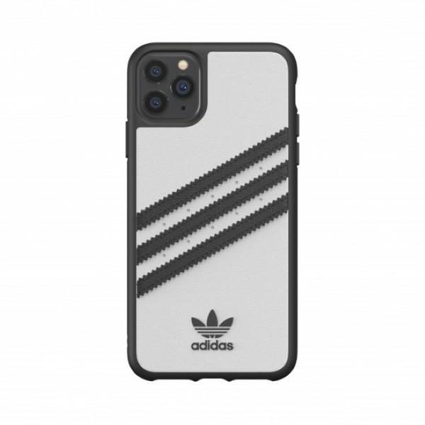 C Adidas Moulded Case PU for iPhone 11 Pro Max - White and Blackeng