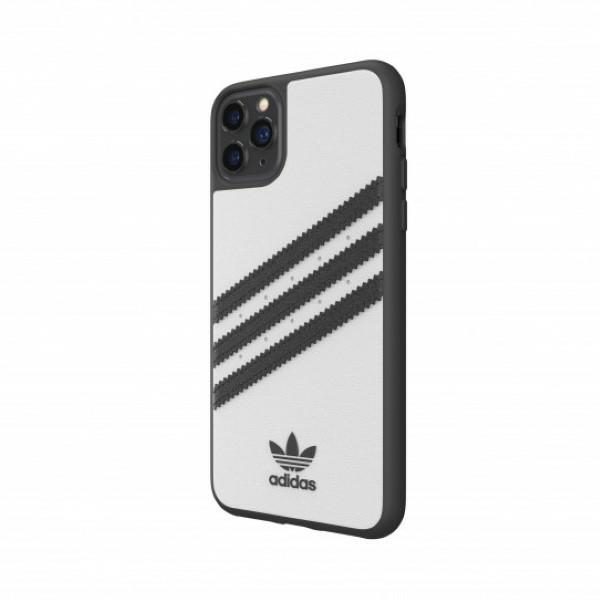 C Adidas Moulded Case PU for iPhone 11 Pro Max - White and Blackeng