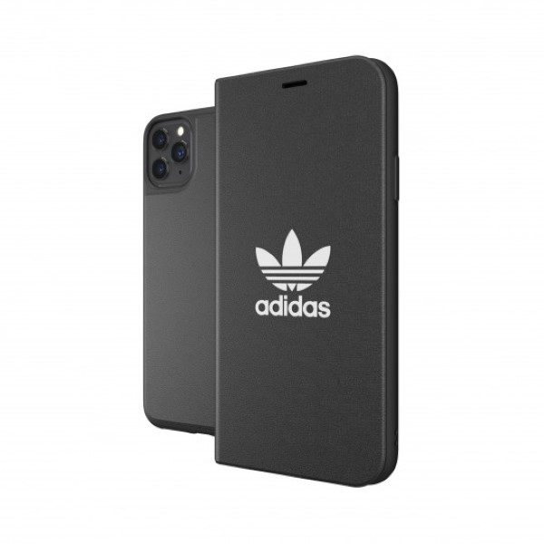 C Adidas OR Booklet Case Basic for iPhone 11 Pro Max - Black and Whiteeng