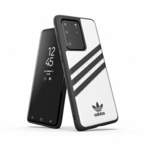 Adidas OR Moudled Case PU for Samsung Galaxy S20 Ultra - White and Blackeng
