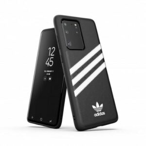 Adidas OR Moudled Case PU for Samsung Galaxy S20 Ultra Black and Whiteeng