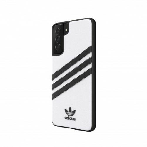 C Adidas OR Moudled Case PU for Samsung Galaxy S21+ - White and Blackeng