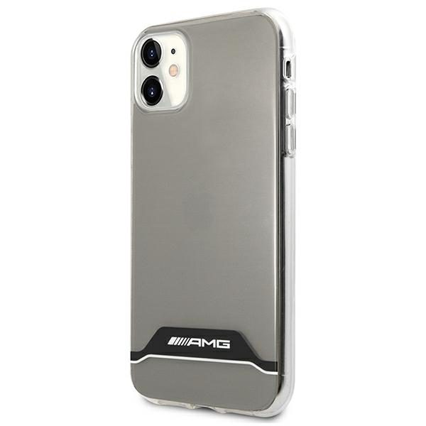 189634_2 AMG Electroplate Black&White Case for iPhone 11 / XR 6.1" - Transparenteng