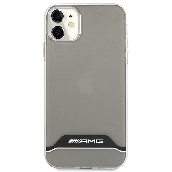 189634_3 AMG Electroplate Black&White Case for iPhone 11 / XR 6.1" - Transparenteng