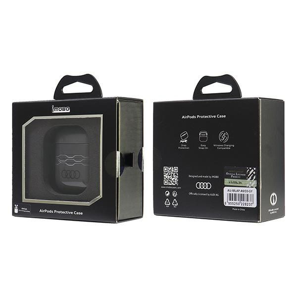 Audi IML Geometric Pattern Case for AirPods 1 / 2 - Grayeng