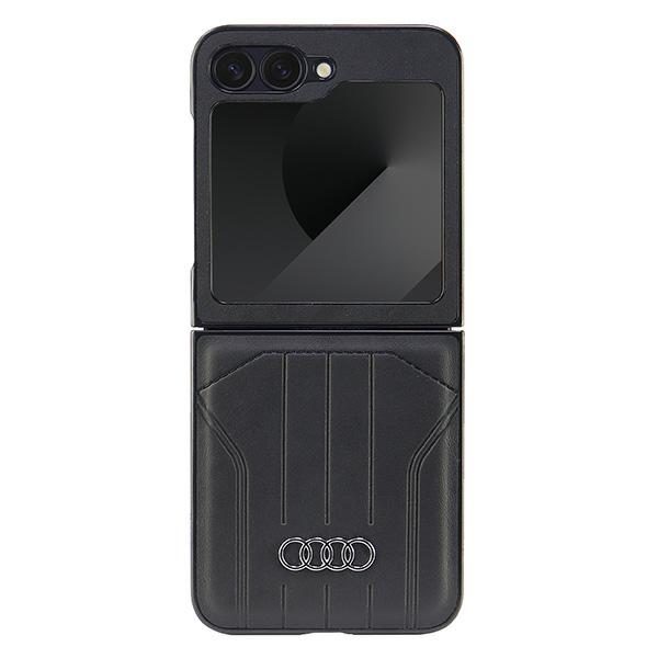 Audi Synthetic Leather MagSafe Case for Samsung Galaxy Z Flip 6 - Blackeng