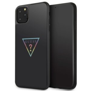 Guess Triangle Glitter iPhone 11 Pro Max Case - Blackeng