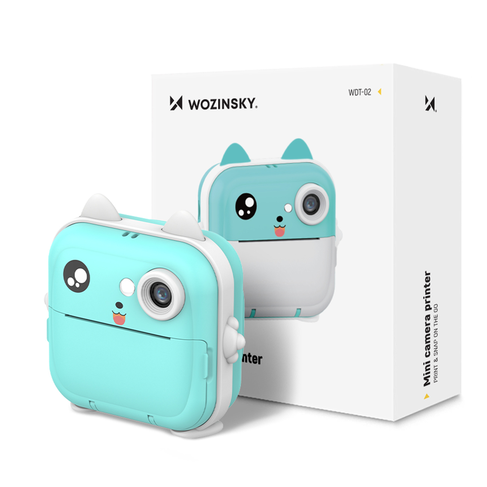 Wozinsky WDT-02 Thermal Printer Camera for Kids - Blueeng