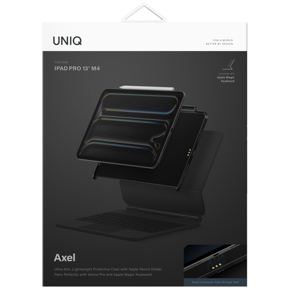 Uniq Axel Case for iPad Air 13" 2024 / 2025 / iPad Pro 13" 2024 - Blackeng