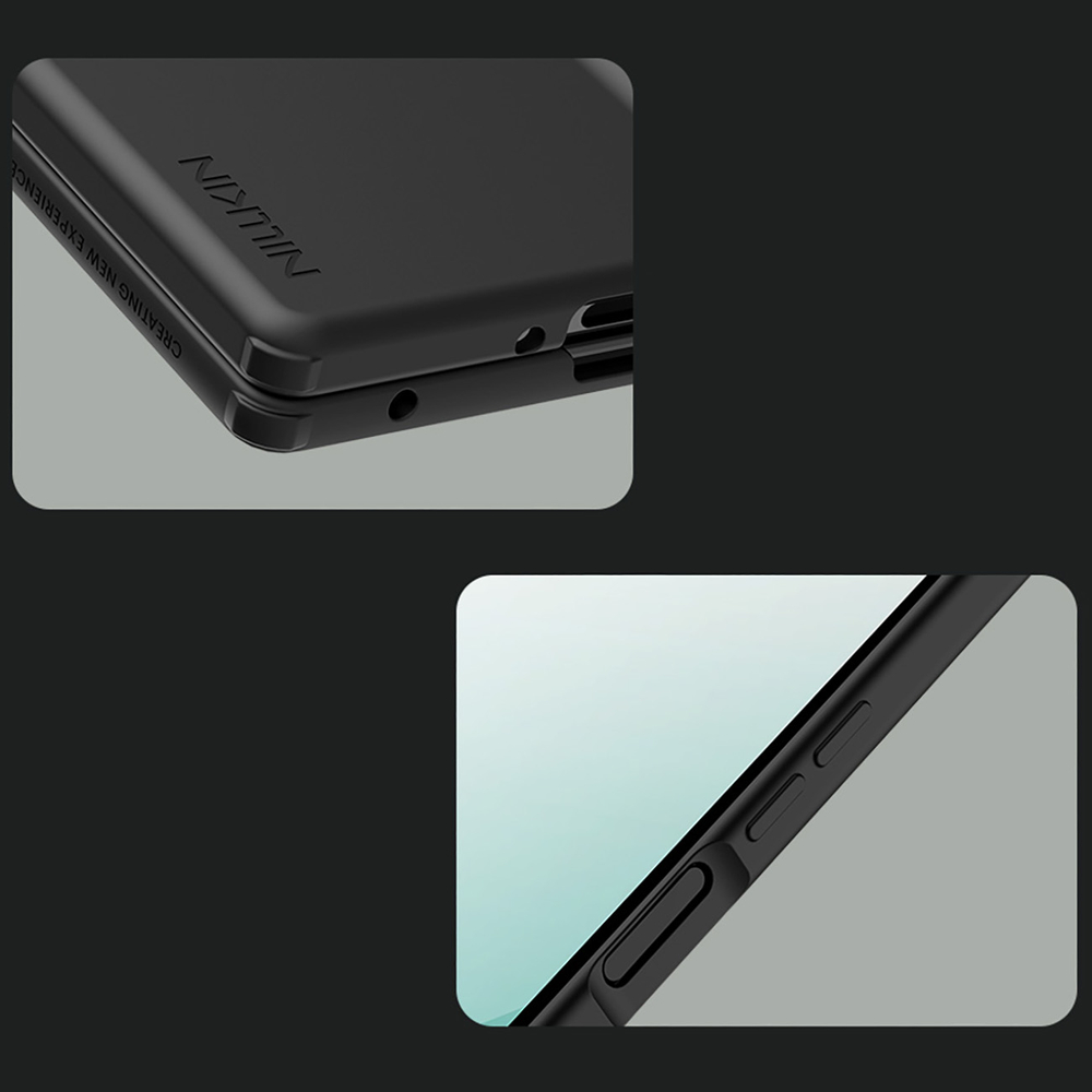Etui Nillkin Flex Pure Fold na Samsung Galaxy Z Fold 7 z miejscem na S Pen - czarnepol