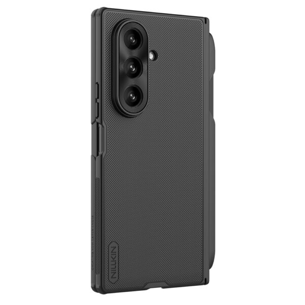 Etui Nillkin Super Frosted Shield Fold Magnetic na Samsung Galaxy Z Fold 7 kompatybilne z MagSafe z miejscem na S Pen - czarnepol