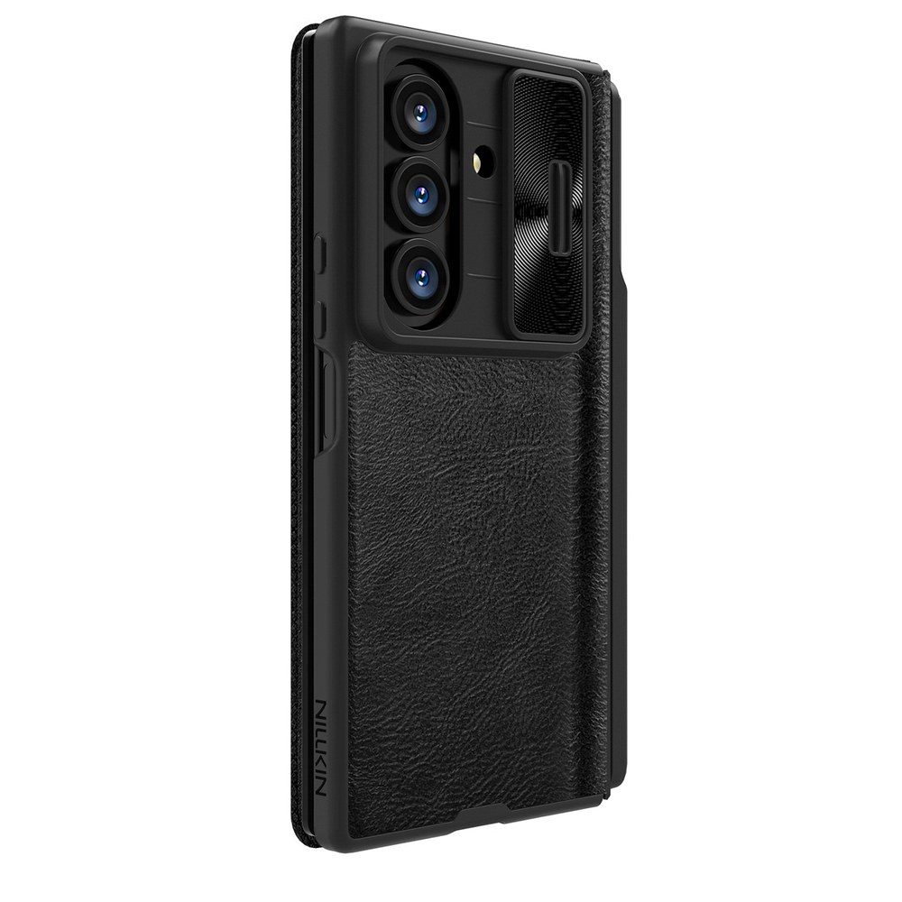 Etui Nillkin Qin Pro na Samsung Galaxy Z Fold 7 z miejscem na S Pen - czarnepol