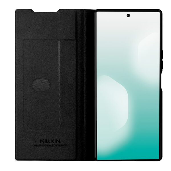 Etui Nillkin Qin Pro na Samsung Galaxy Z Fold 7 z miejscem na S Pen - czarnepol