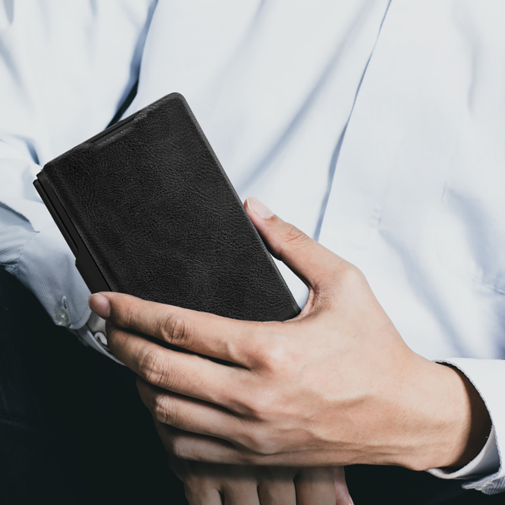 Etui Nillkin Qin Pro na Samsung Galaxy Z Fold 7 z miejscem na S Pen - czarnepol