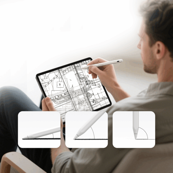 Wozinsky WRA-08 Stylus for iPad USB-C Fast Charging - Whiteeng