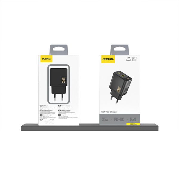 195945_2 Dudao A27 Max 35W GaN Wall Charger - Blackeng